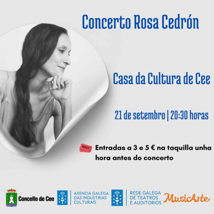 Concerto de Rosa Cedrón en Cee