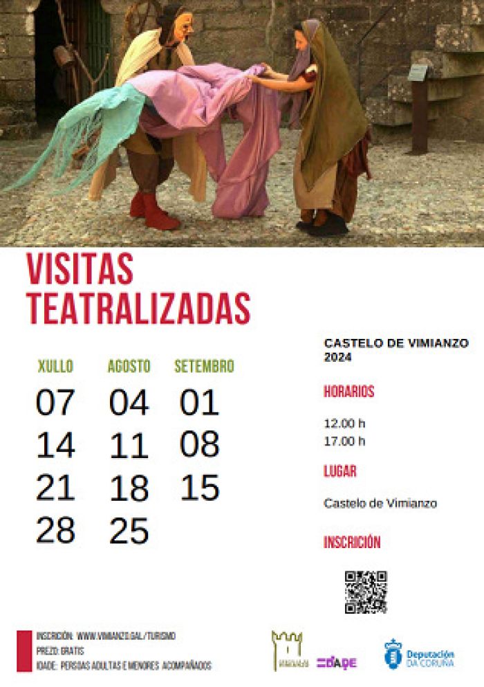 Visitas teatralizadas e artesanía ao vivo no Castelo de Vimianzo