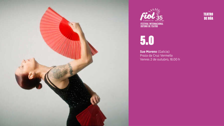 Cartel de 5.0 de Sue Moreno no FIOT 2026 de Carballo