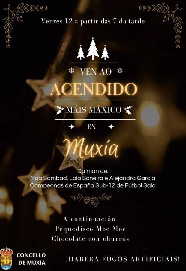 Acendido Navidad 2025 en Muxía