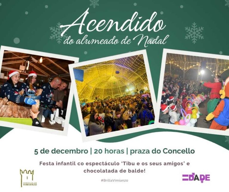 Acendido de Alumbrado de Nadal 2025 en Vimianzo