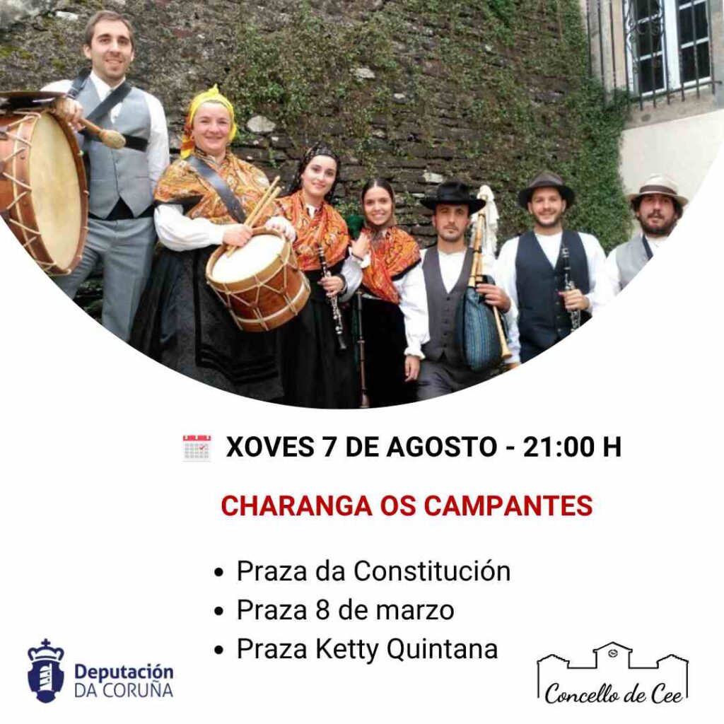 Actuación da charanga os campantes en cee