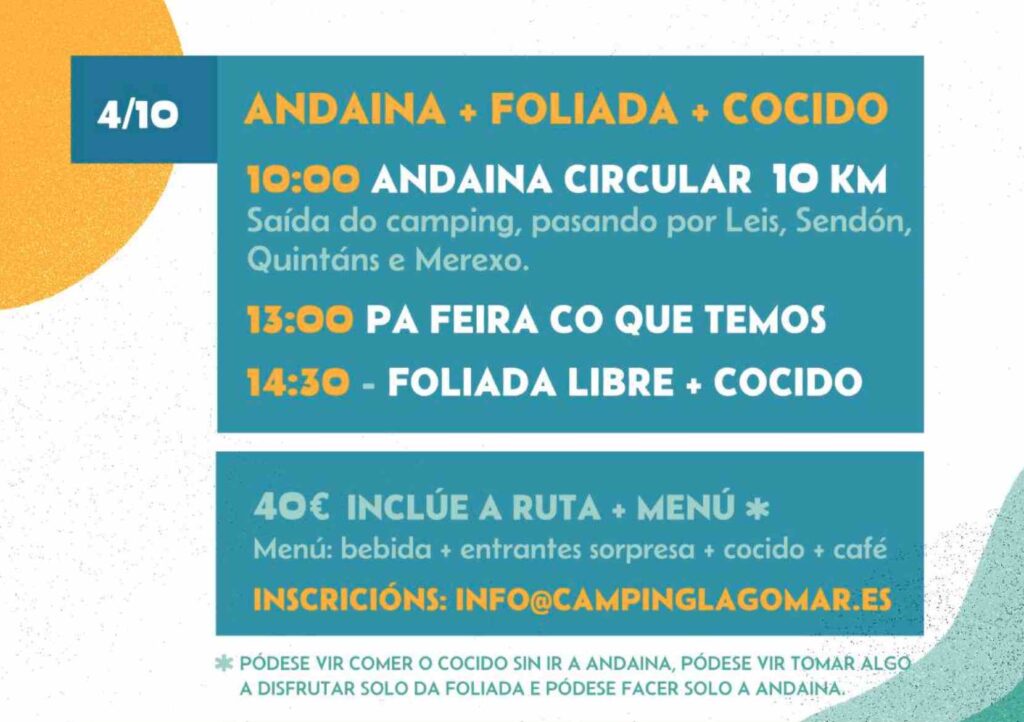 Andaina + foliada + cocido en el camping lago mar 2025