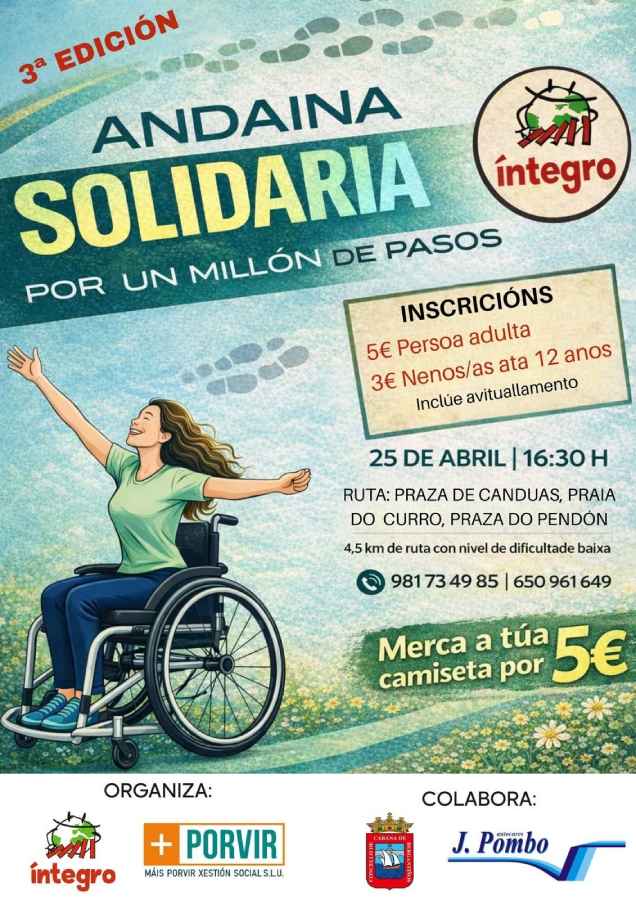 Andaina Solidaria por un millón de pasos en Cabana de Bergantiños
