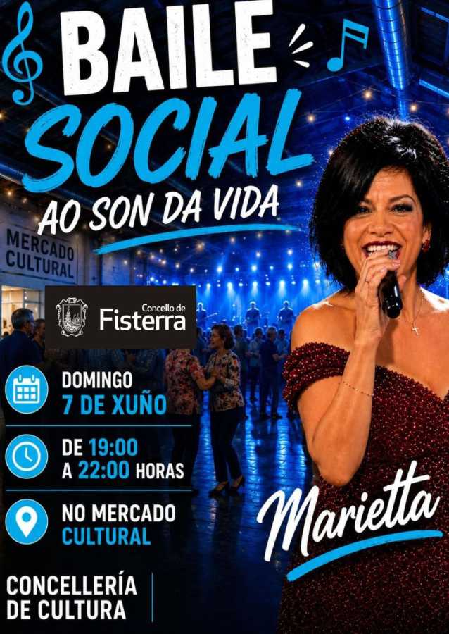 Baile social Ao son da vida en Fisterra