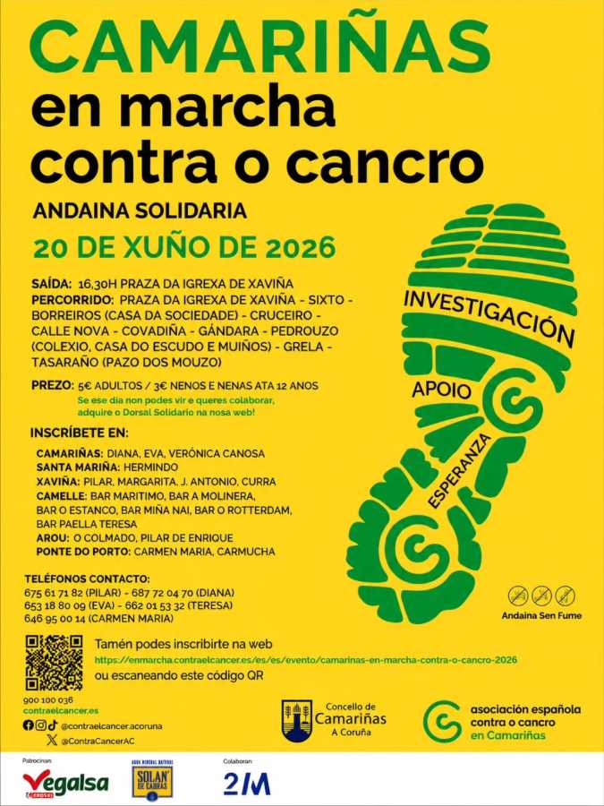 Camariñas en marcha contra el cáncer