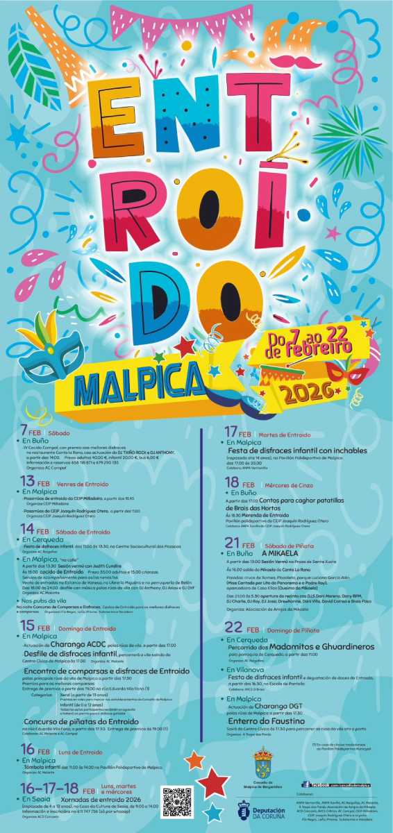 Carnaval 2026 en Malpica de Bergantiños