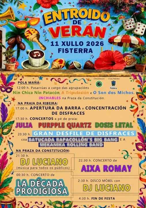 Carnaval de Verano 2026 en Fisterra