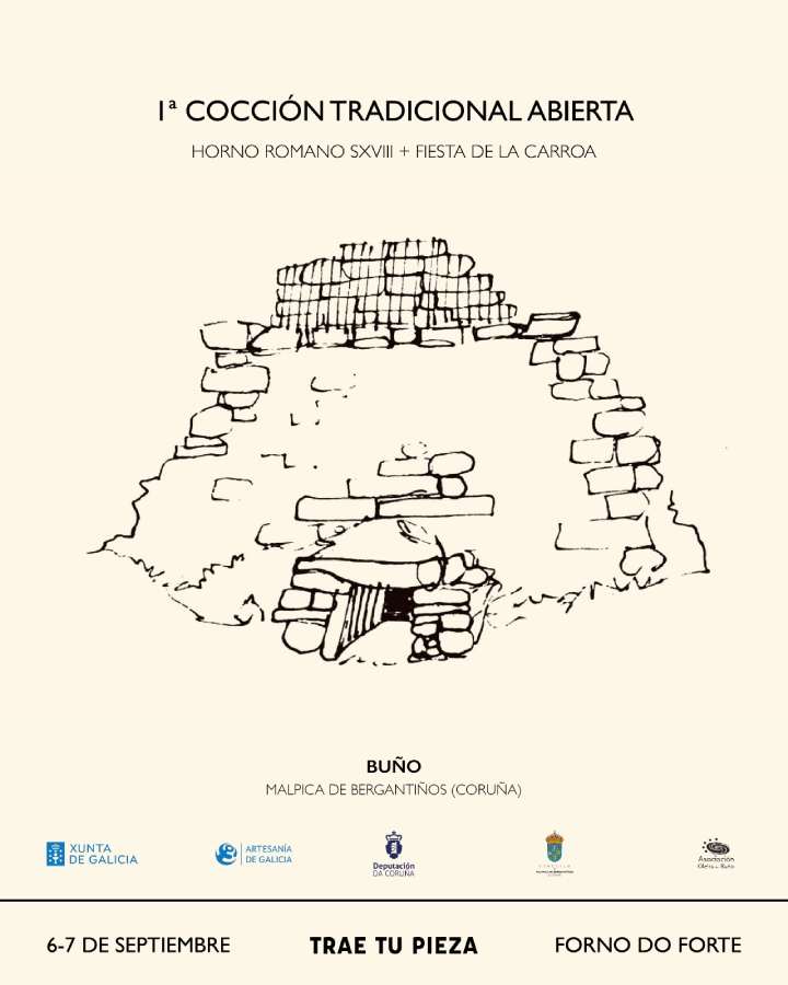 Cartel 1ª cocción tradicional abierta en buño