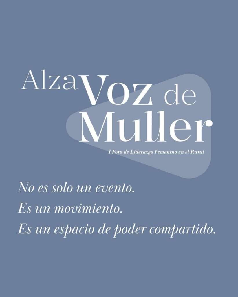 Cartel alza a voz muller