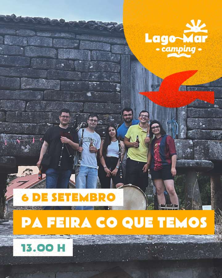 Cartel concerto pa feira co que temos no camping lago mar 2025