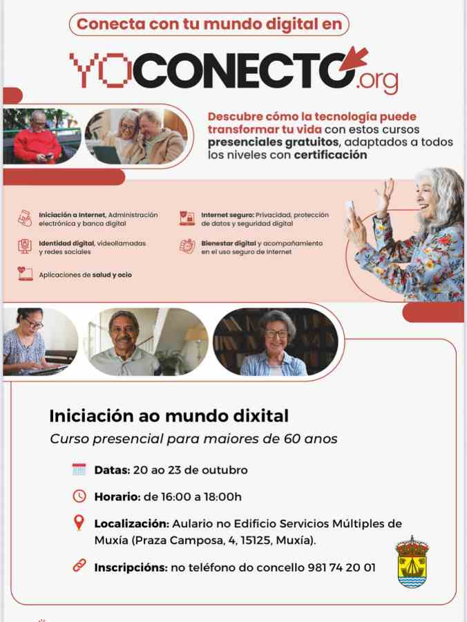 Cartel curso internet muxía 2025