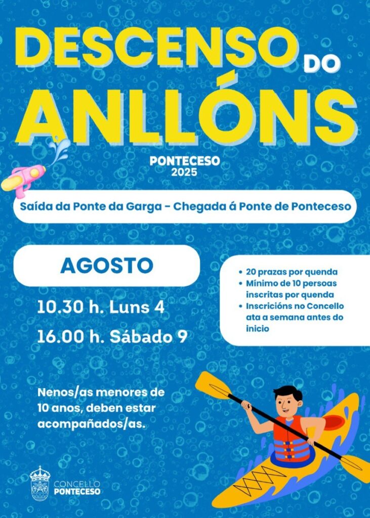 Cartel descenso do annlóns 2025 ponteceso