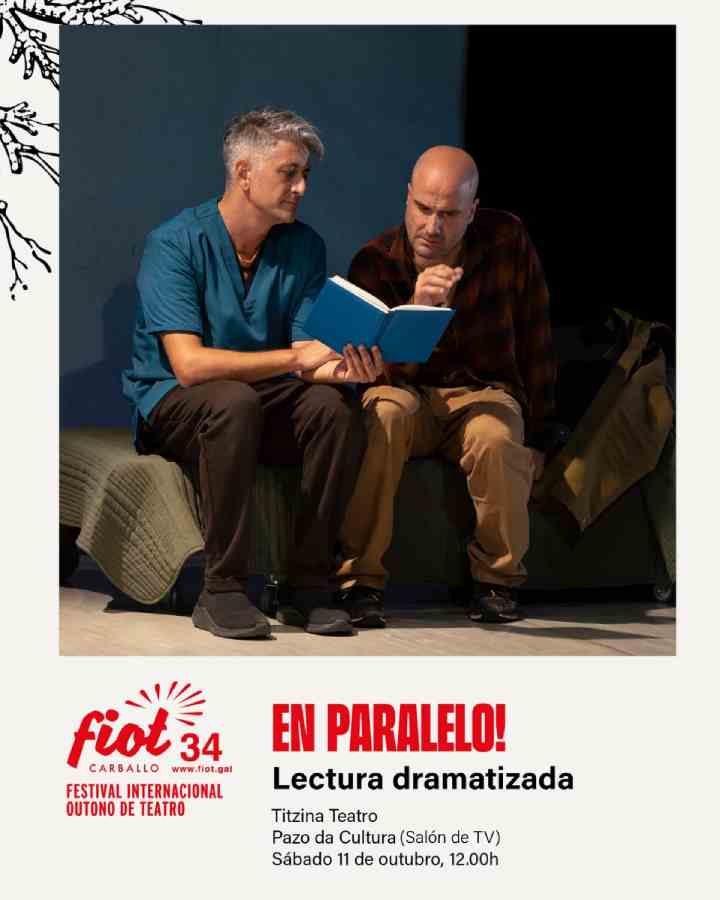 Cartel en paralelo lectura dramatizada en carballo