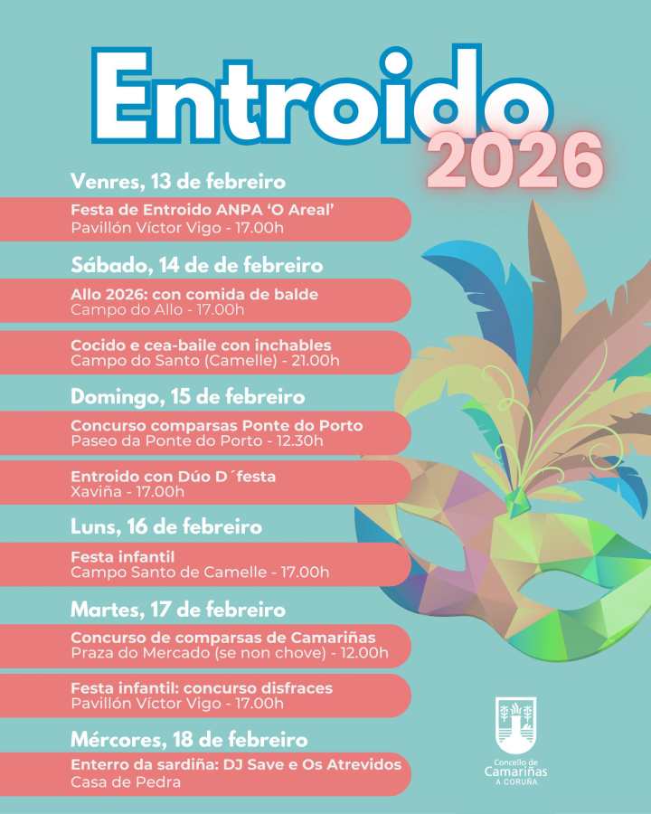 Cartel Entroido en Camariñas