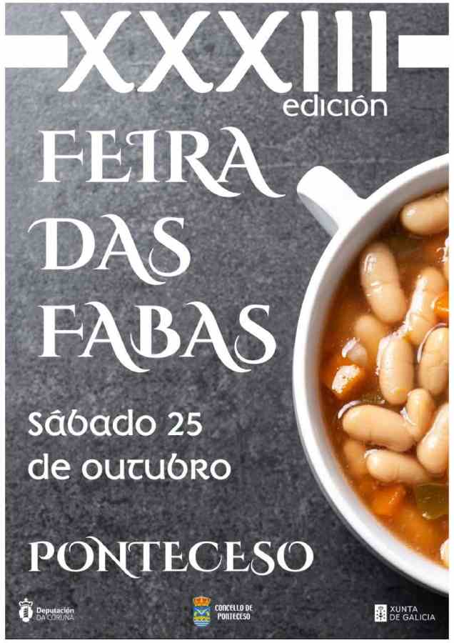 Cartel feira das fabas en ponteceso 2025