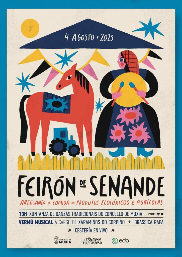 Cartel feirón de senande muxía 2025