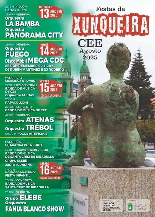 Cartel festa da xunqueira de cee 2025