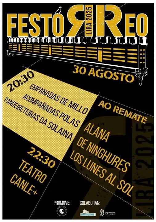 Cartel festorreo 2025 en lira carnota