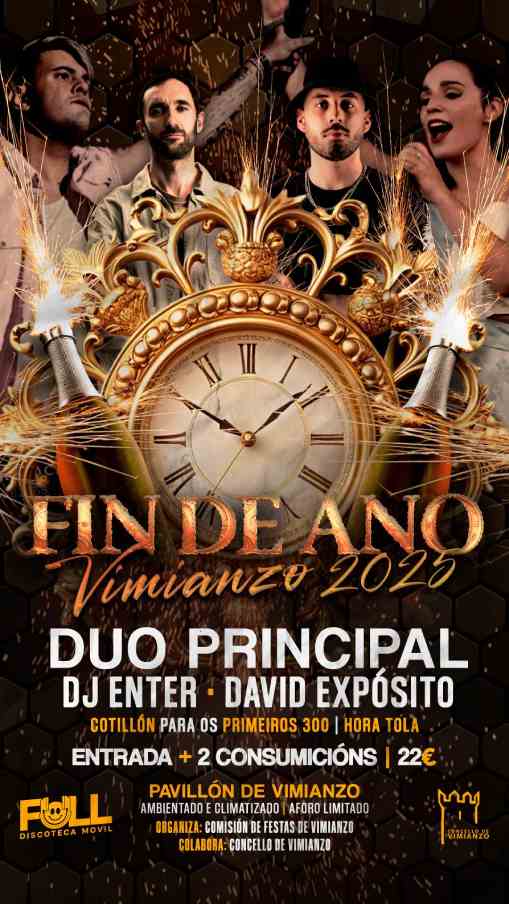 Cartel fin de ano vimianzo 2025