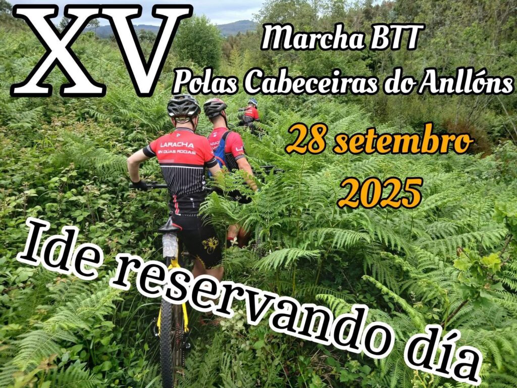 Cartel marcha btt polas cabeceitas do anllóns