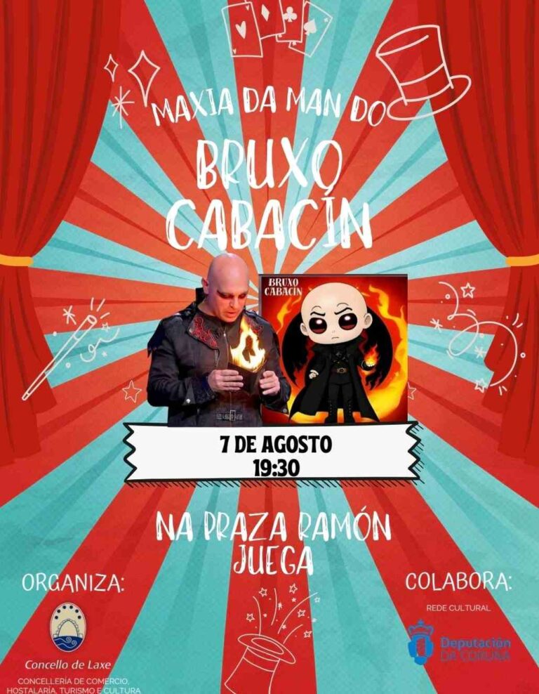 Cartel maxia da man do bruxo cabacín en laxe 2025