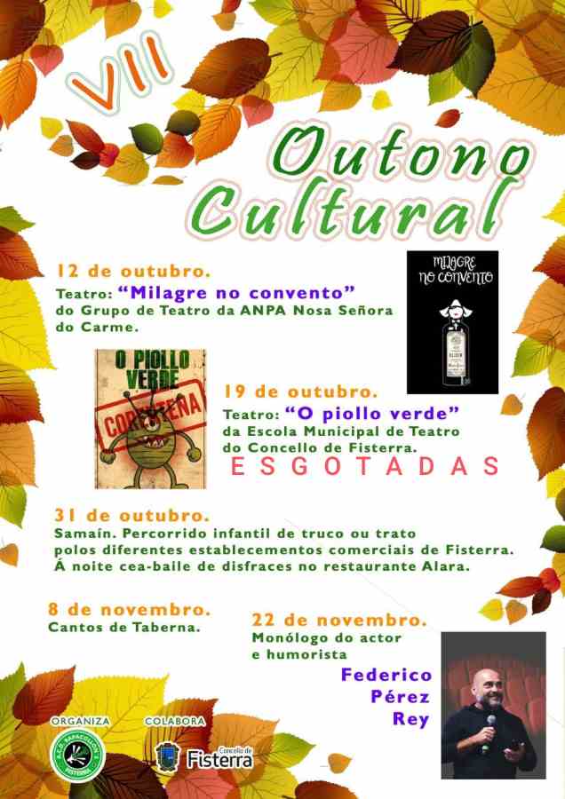 Cartel outono cultural en fisterra 2025