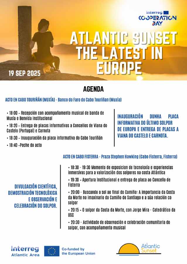 Cartel programa do atlantic sunset costa da morte 2025