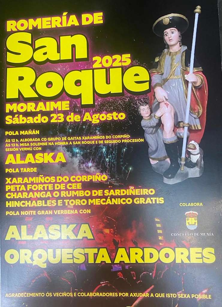Cartel san roque de moraime 2025