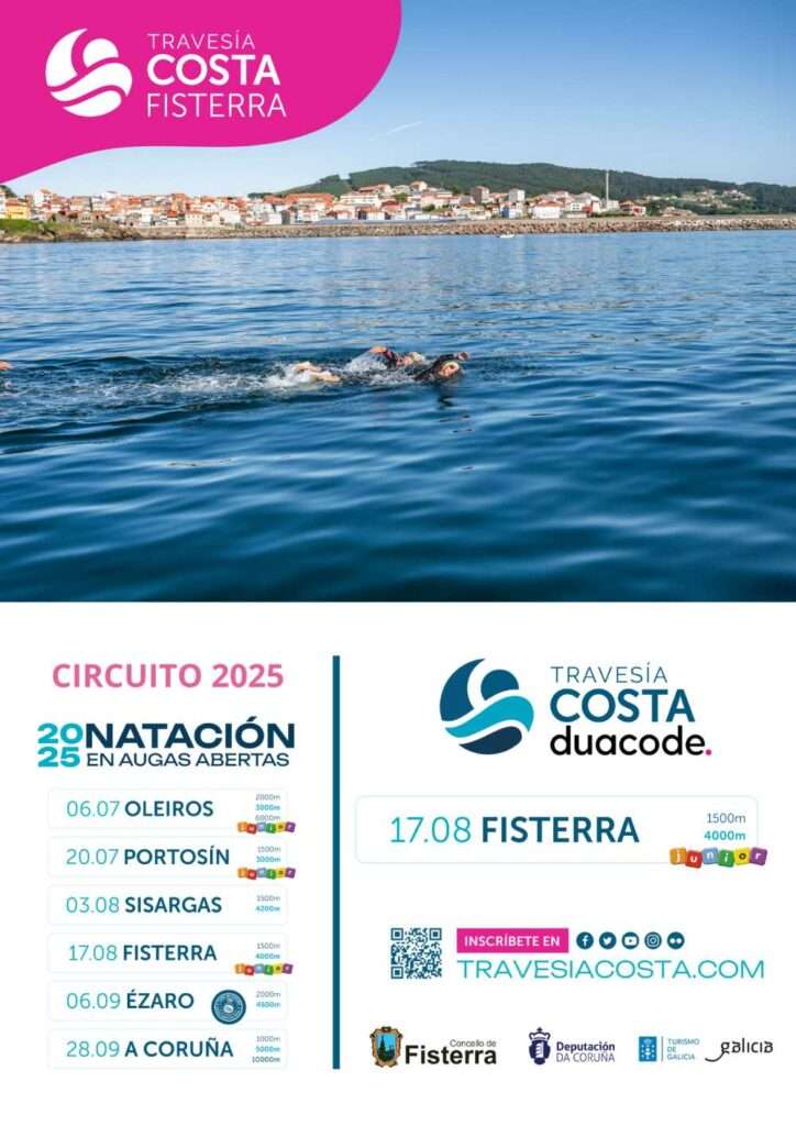 Cartel travesía costa fisterra