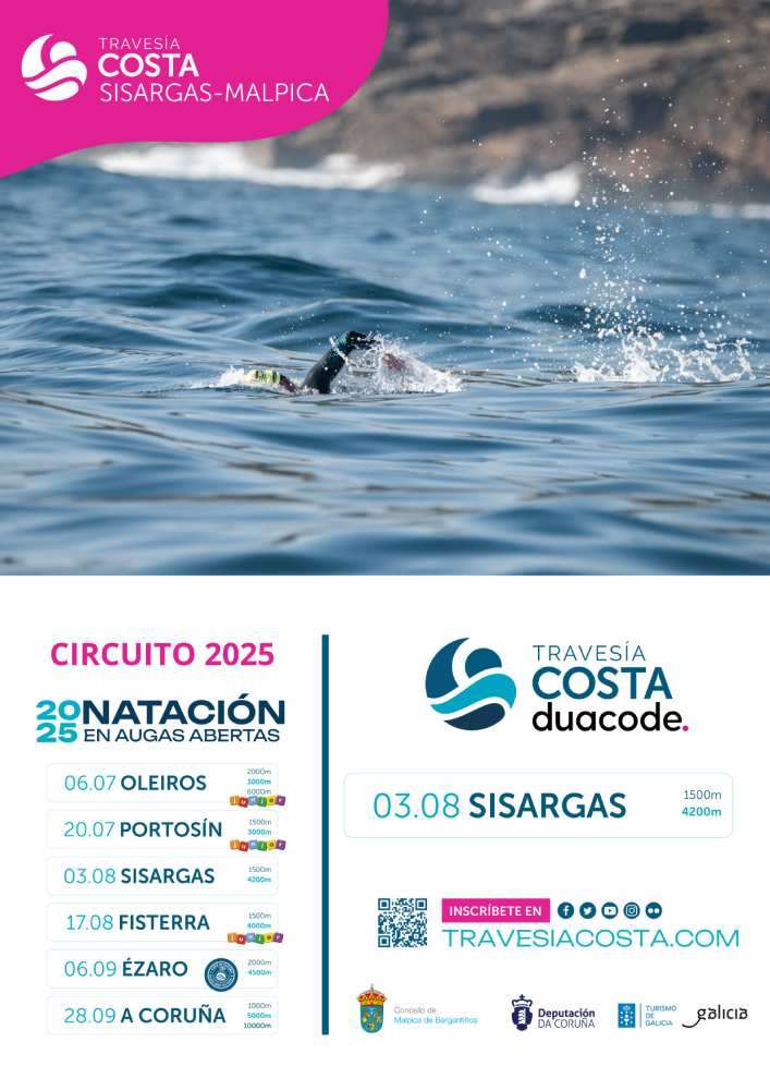 Cartel travesía costa sisargas 2025