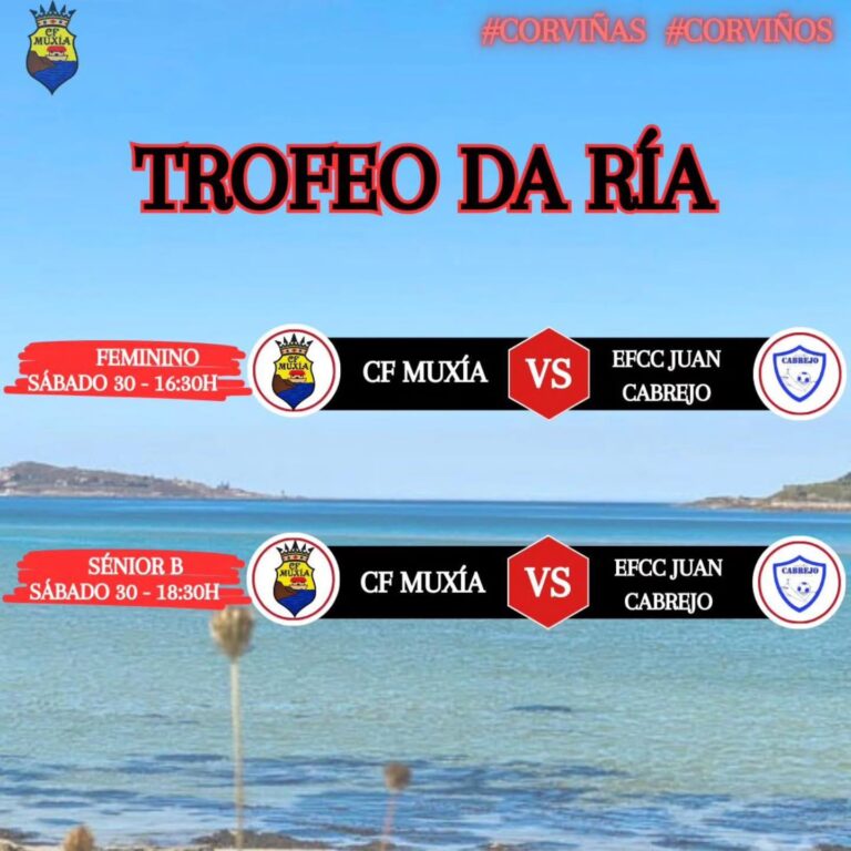 Cartel trofeo da ría en muxía