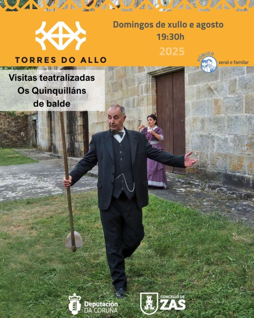 Cartel visitas teatralizadas torres do allo baio