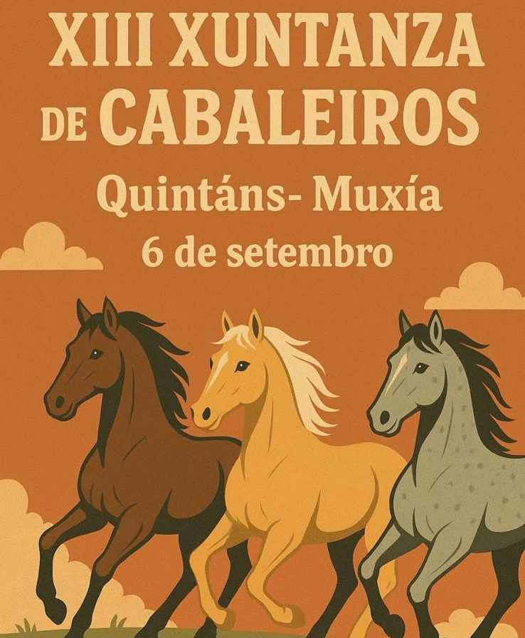 Cartel xuntanza cabaleiros quintáns muxía 2025