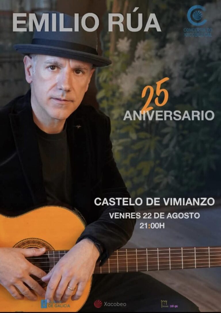 Cartel concierto 25 aniversario de emilio rúa en vimianzo