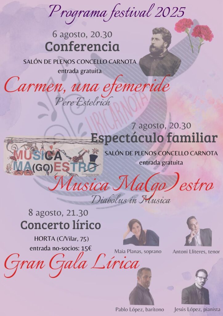 Cartel da conferencia carmen, una efeméride