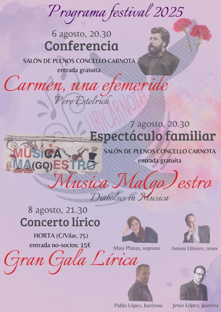 Cartel da conferencia carmen, una efeméride