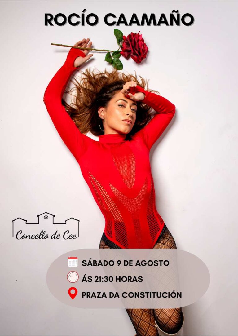 Cartel do concierto de rocío caamaño en cee 2025
