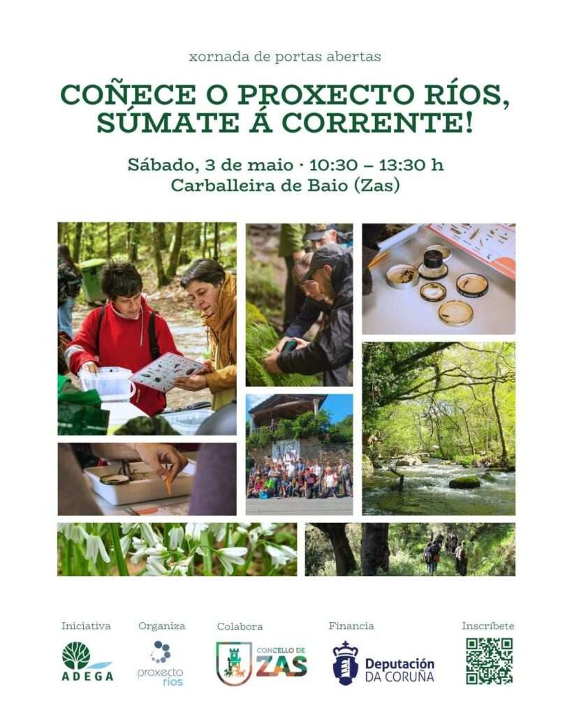 Cartel do proxecto ríos en baio