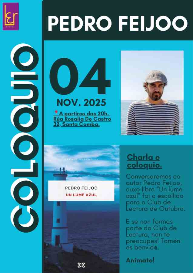 Charla y coloquio con pedro feijoo – un lume azul