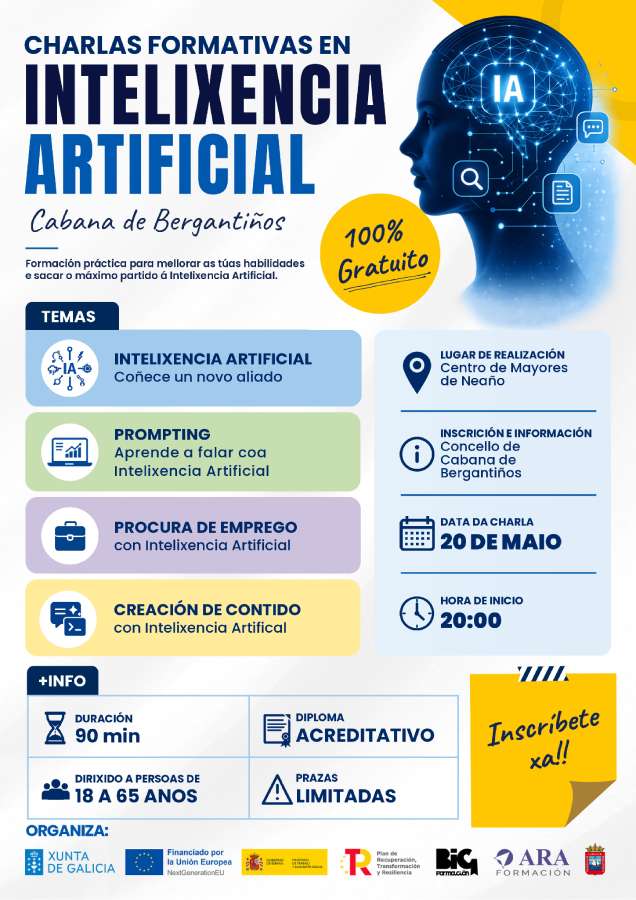 Charlas formativas en Inteligencia Artificial en Cabana de Bergantiños