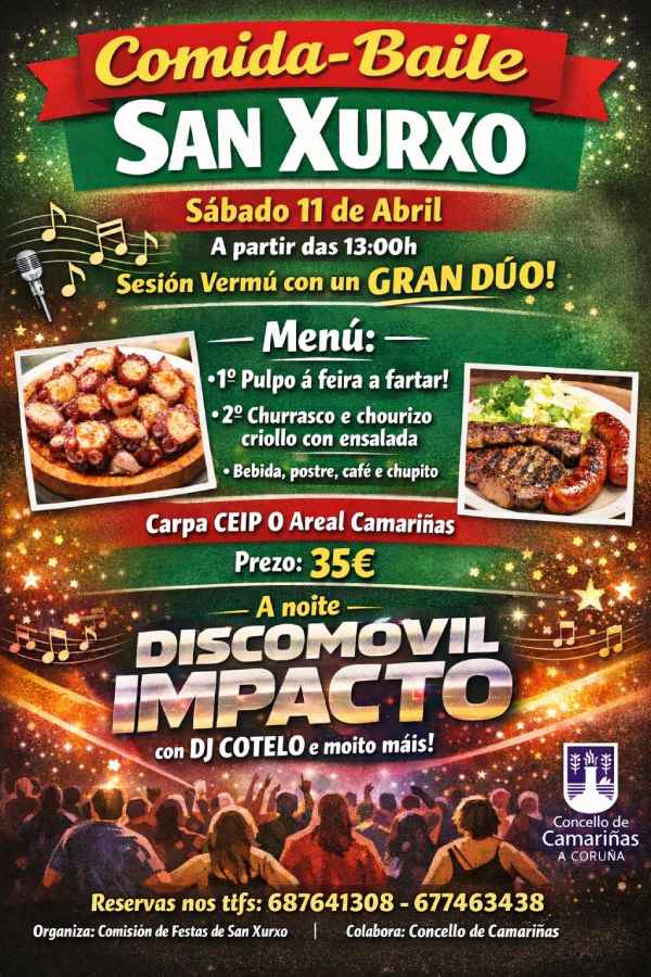 Comida Baile San Xurxo Camariñas