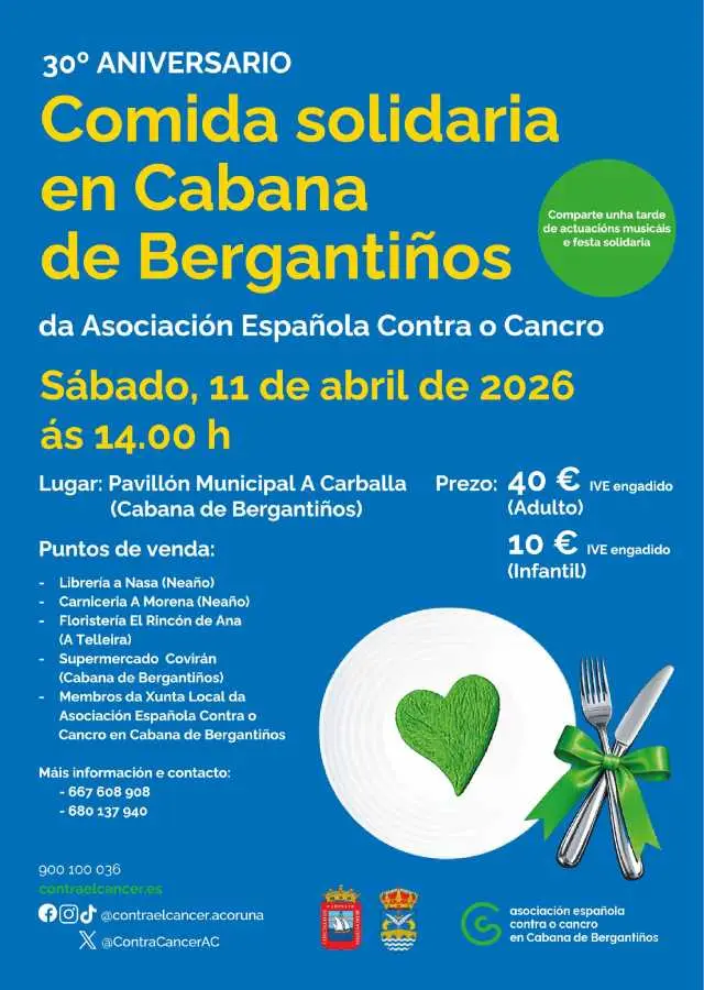 Comida Solidaria en cabana de Bergantiños Cancro