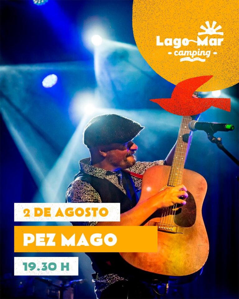 Concerto pez mago camping lago mar