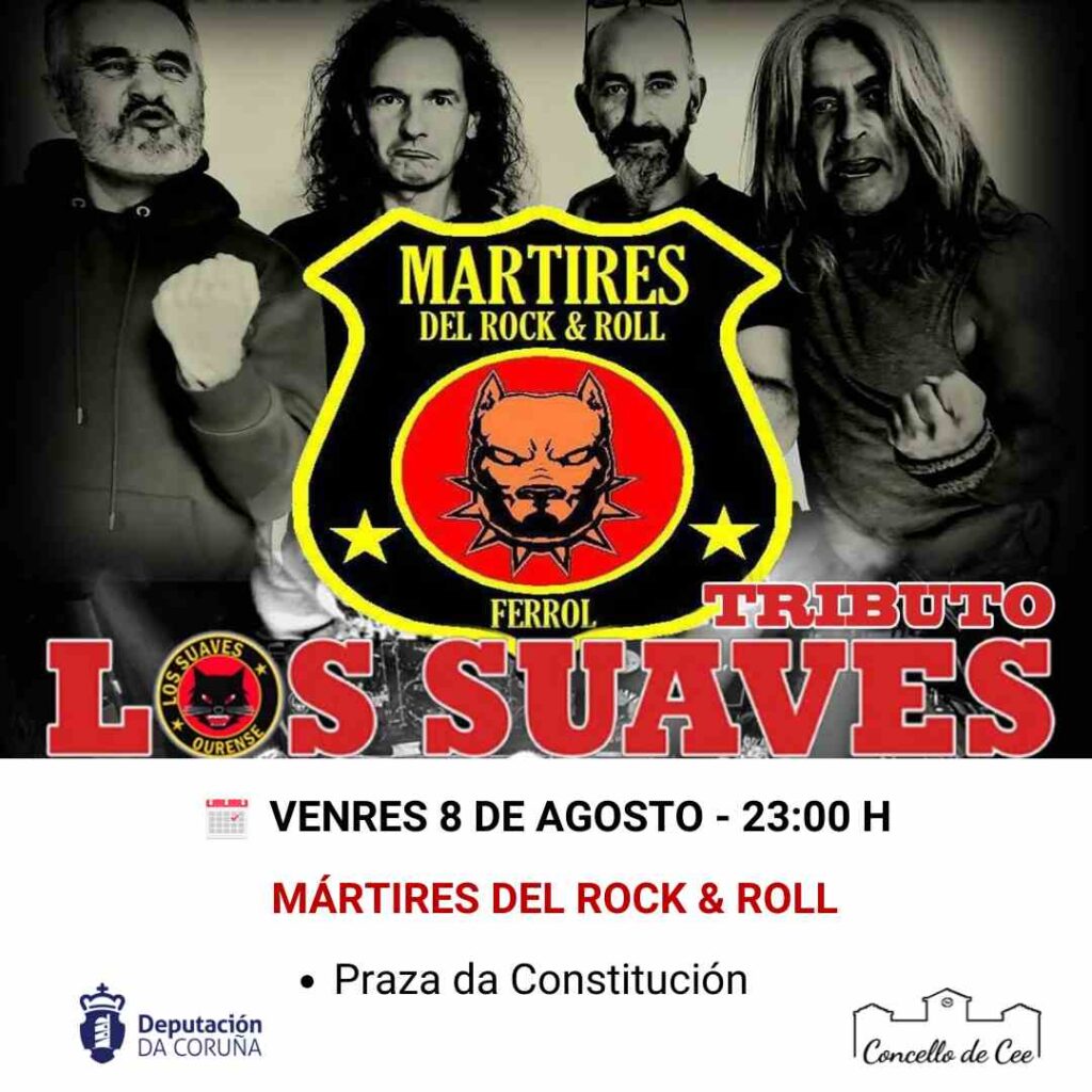 Concerto tributo a los suaves de mártires del rock and roll en cee