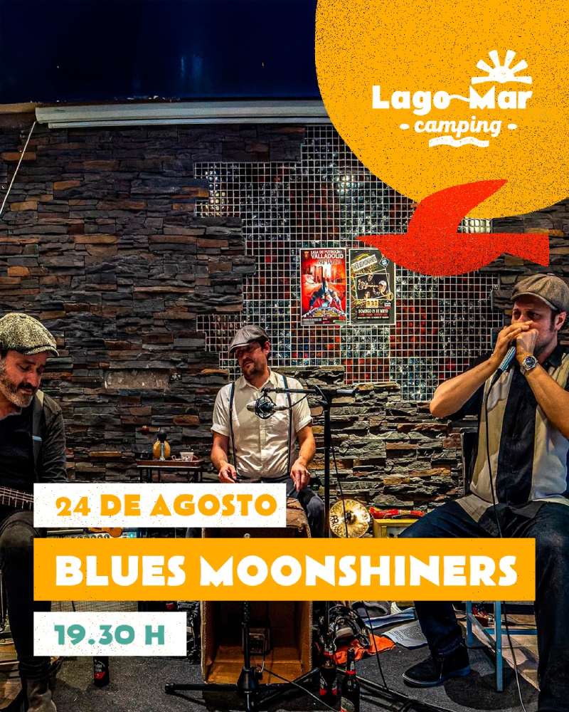 Concierto de blues moonshiners en el camping lago mar de muxía