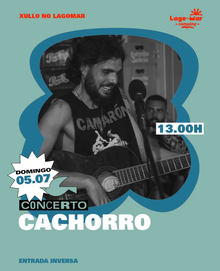 Concierto de Cachorro en el Camping Lago Mar