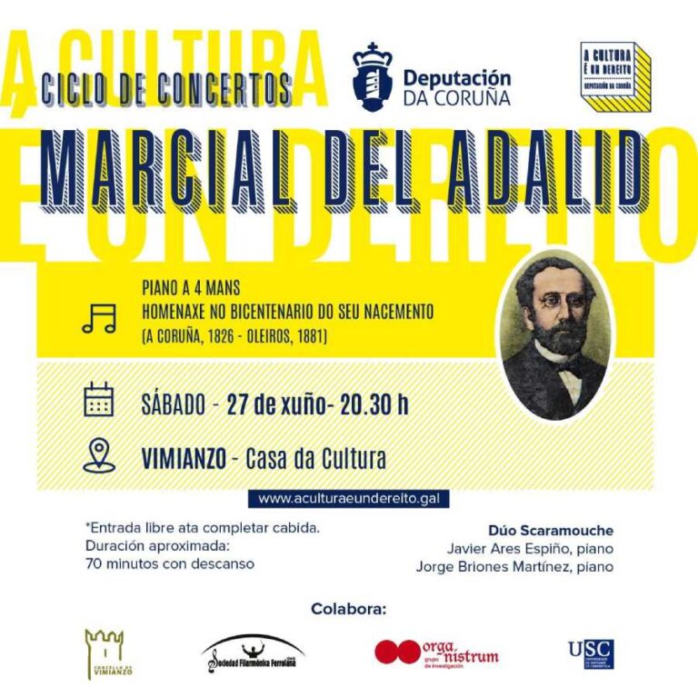 Concierto homenaje a Marcial del Adalid en Vimianzo