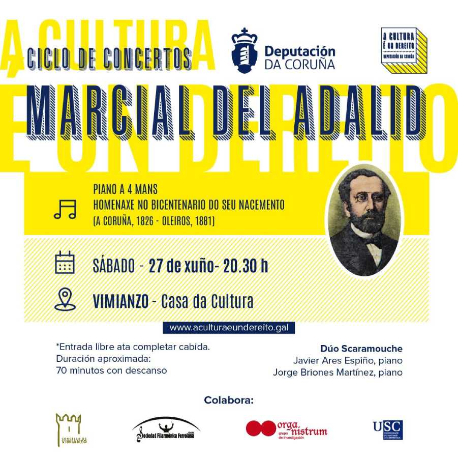 Concierto homenaje a Marcial del Adalid en Vimianzo