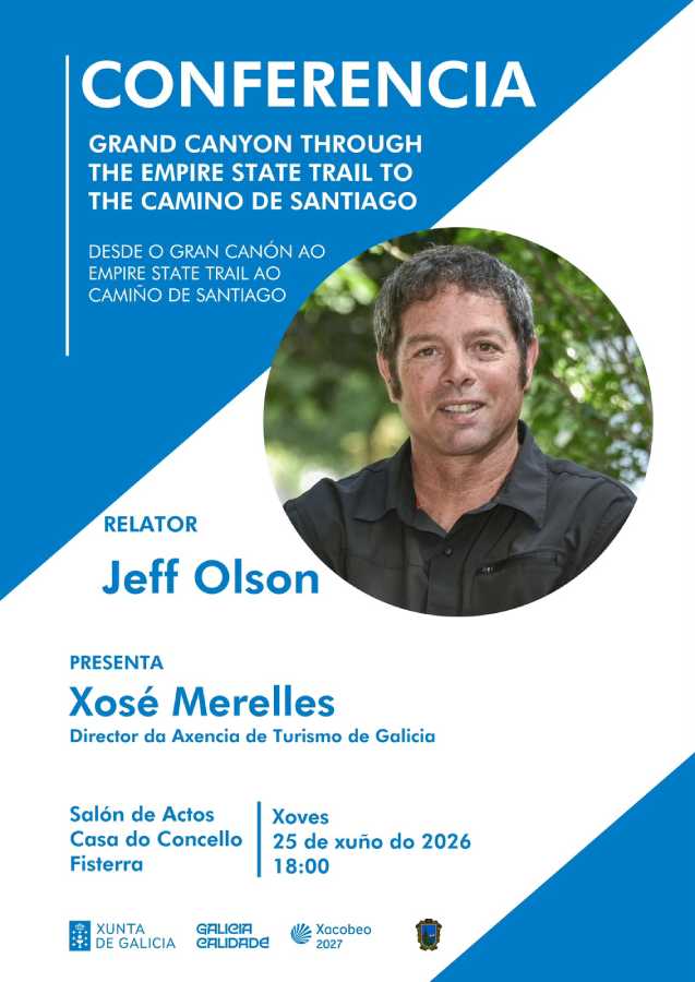 Conferencia de Jeff Olson en Fisterra del Gran Cañón al Camino de Santiago